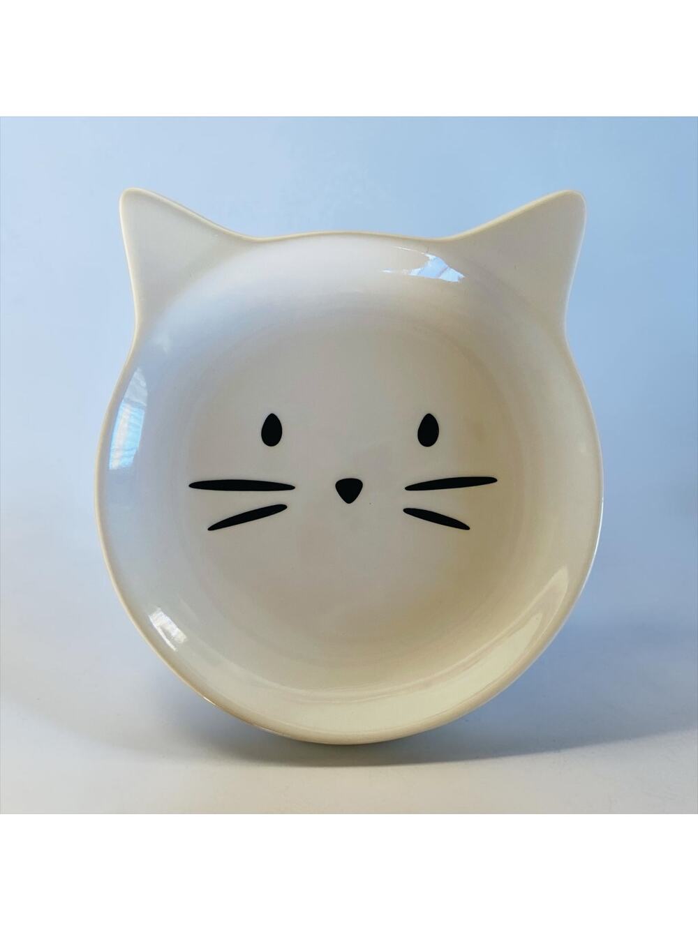 NEW White & Black Cat Ceramic Trivet Dish Kitten Change Key Holder Decor